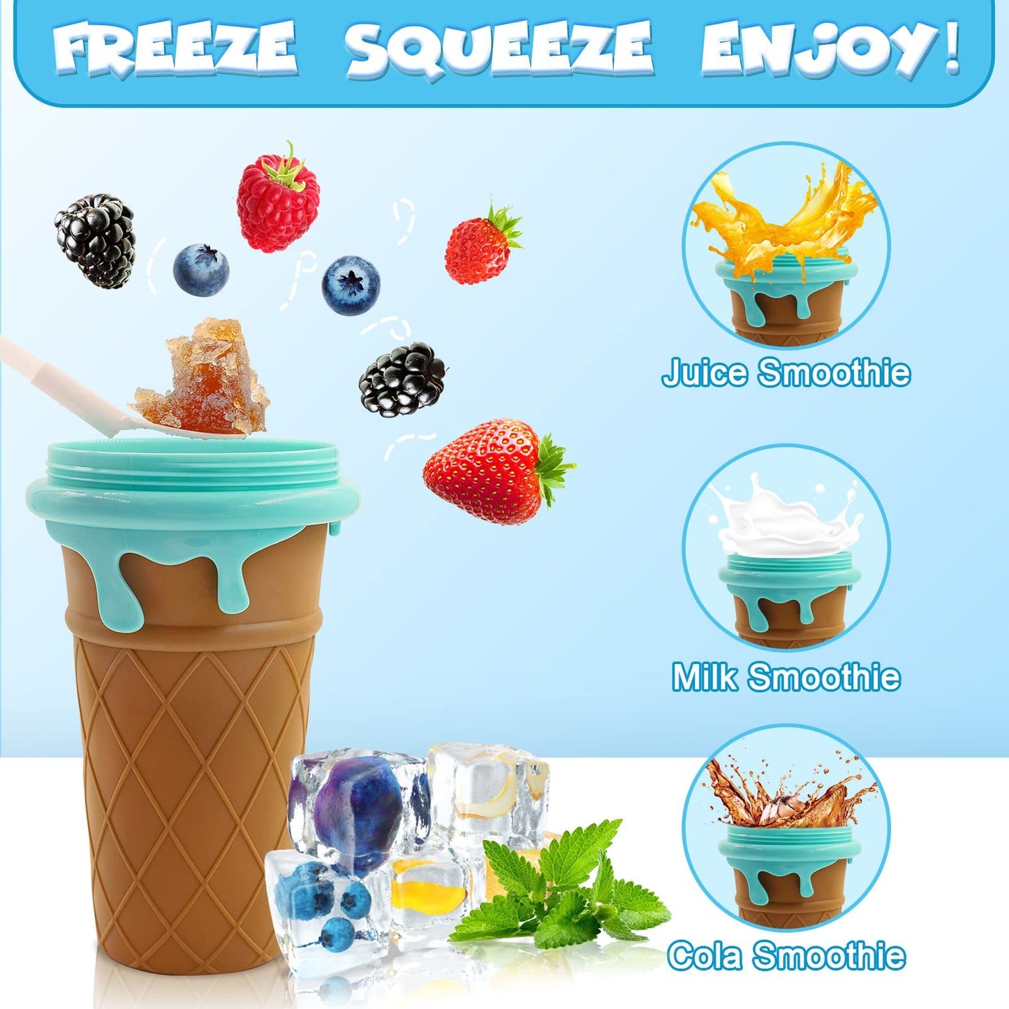 Slushy Cup Quick Frozen Smoothie Maker.